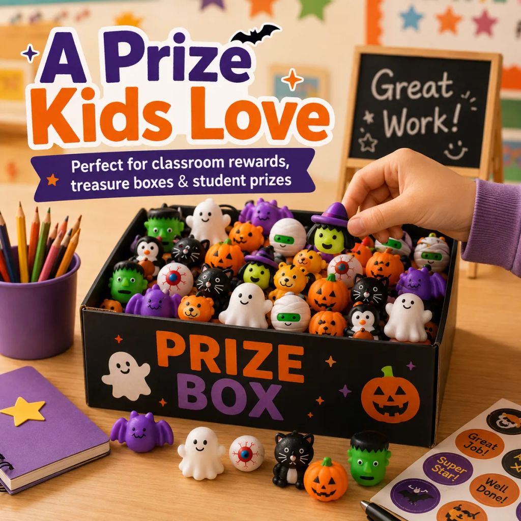 🔥 Last Day 60% OFF — 50PCS Halloween Mochi Squishy Toys for Party Favors & Spooky Fun 🎃
