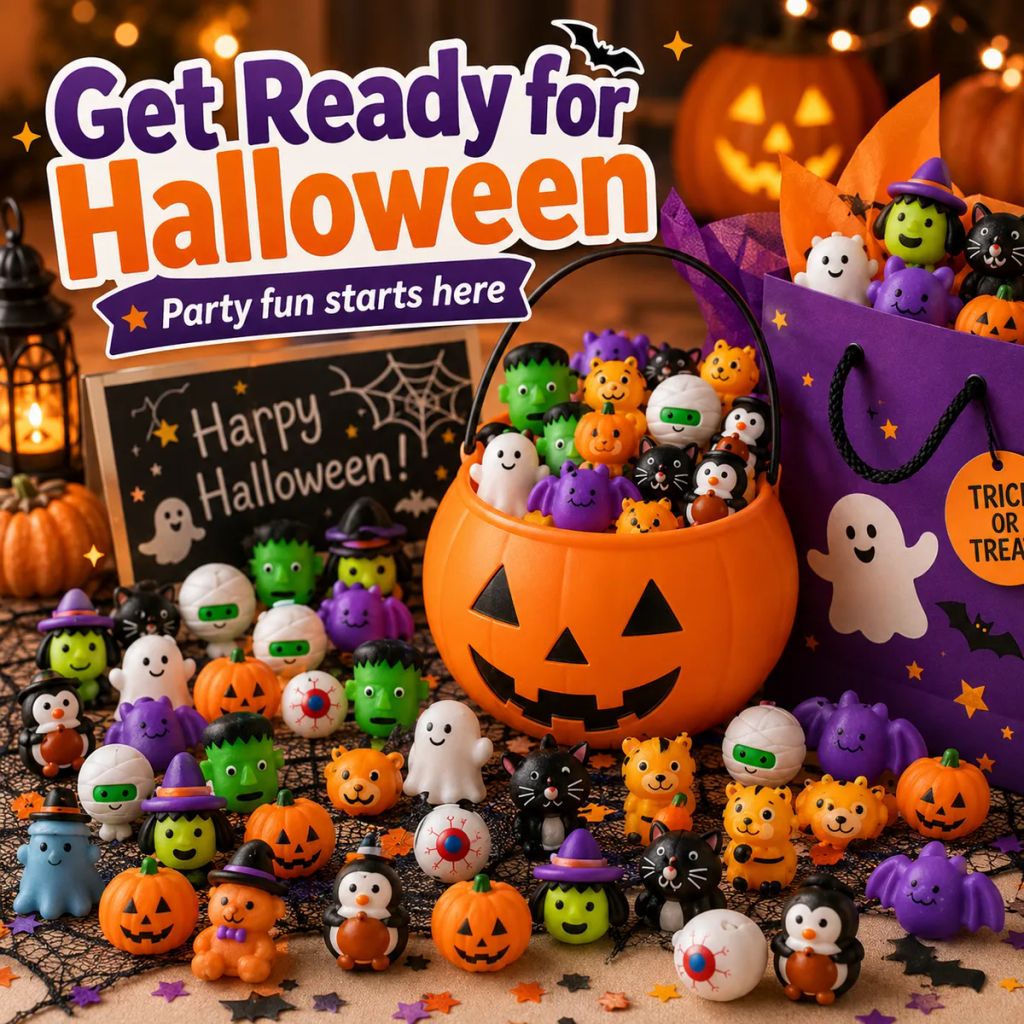🔥 Last Day 60% OFF — 50PCS Halloween Mochi Squishy Toys for Party Favors & Spooky Fun 🎃