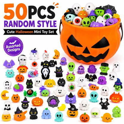 🔥 Last Day 60% OFF — 50PCS Halloween Mochi Squishy Toys for Party Favors & Spooky Fun 🎃