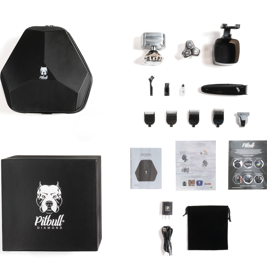 Pitbull Diamond PRO Head & Face Shaver | Ultimate Precision & Smoothness