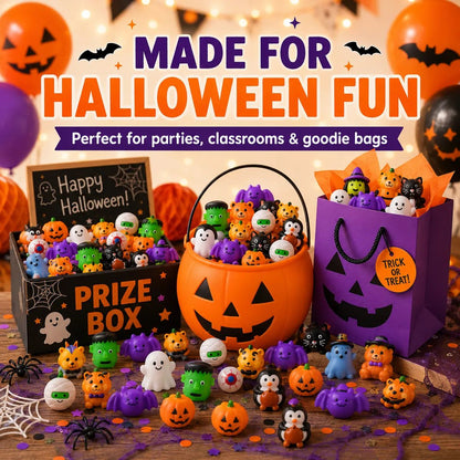 🔥 Last Day 60% OFF — 50PCS Halloween Mochi Squishy Toys for Party Favors & Spooky Fun 🎃